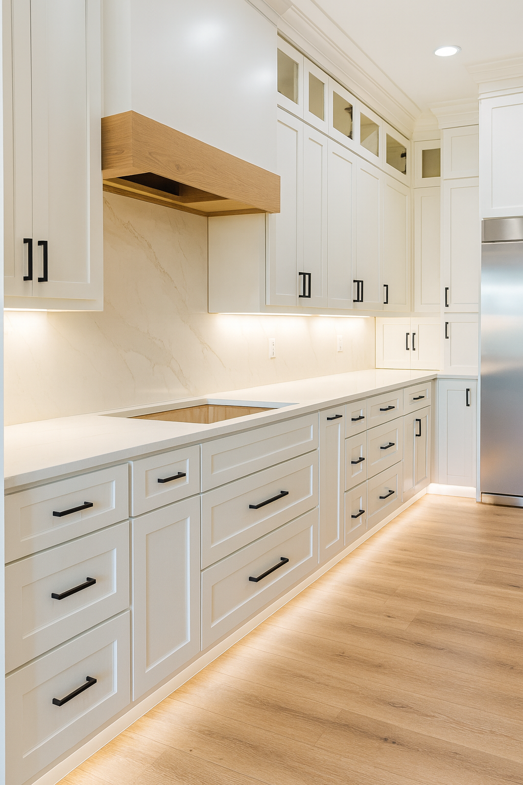 Kitchen remodel: maple cabinets and quartz tops